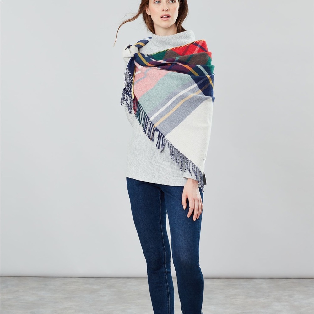 ♨️JOULES warn & super soft scarf REVERSIBLE♨️ - Picture 3 of 11
